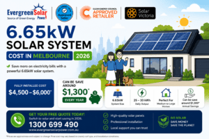 How Much Does a 6.65kW Solar System Cost in Melbourne in 2026 new prices?